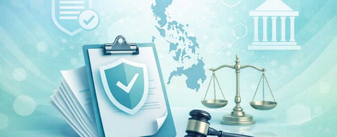 Abstract healthcare and regulatory concept image for a guide about CBD oil legal and medical context in the Philippines